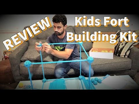Kids Fort Building Kit - Unboxing, Assembly, and Review