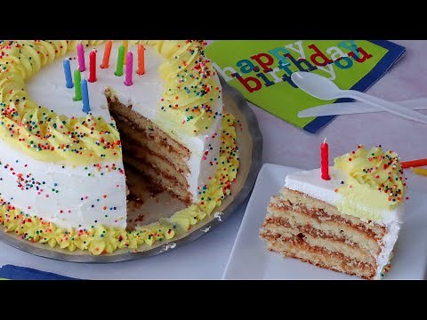 Homemade birthday cake