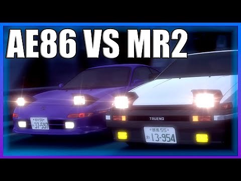 INITIAL D - AE86 VS MR2 [HIGH QUALITY]