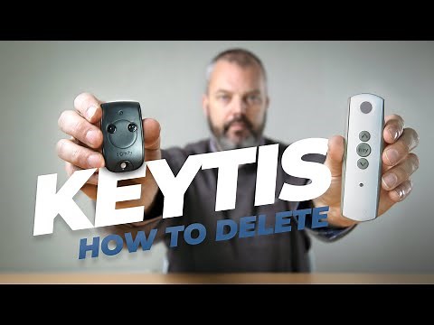 How to remove a Somfy Keytis 2 from your roller shutter motor while keeping the Telis 1 RTS remote