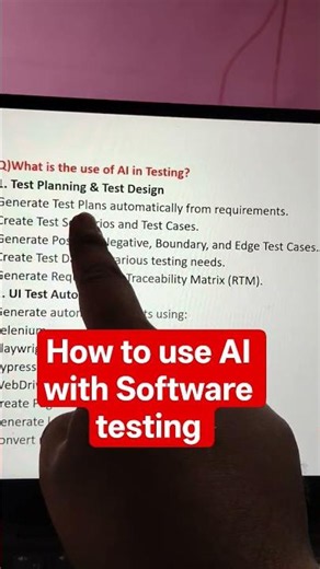 How to Use AI in Software Testing 🤖 | Playwright AI | #Shorts