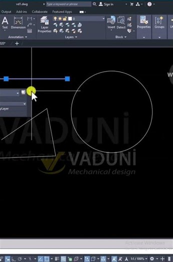 How to view object properties in AutoCAD with just one click #autocad #tips