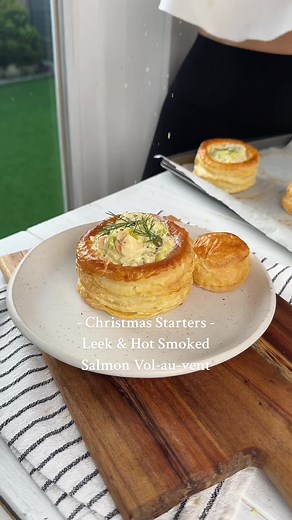 Christmas Starter Recipe: Leek & Hot Smoked Salmon Vol-au-vent