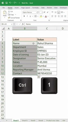 Make Your Excel Look Clean Instantly! 🤯