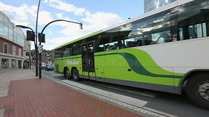 Developed Passenger Transport Infrastructure in Big City, Active Traffic on Road Stock Video - Video of modern, cityscape: 109079723