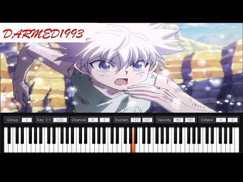 Hunter x Hunter - Ginpatsu no Shounen Piano tutorial (Killua's theme)