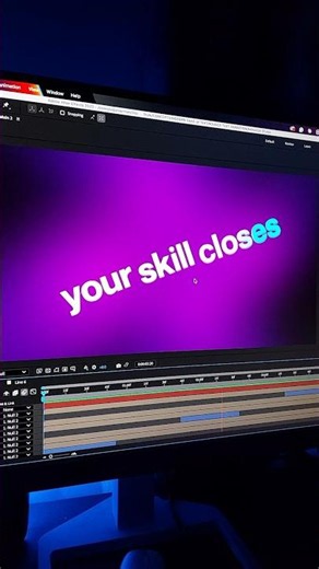 Viral bounce text animation #aftereffects #motiongraphics #shorts