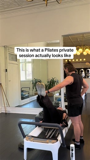 This is what a private lesson actually looks like. Less choreography. More coaching. More feedback. More assisting. More refining. If you’re a Pilates instructor, ask yourself: How often are you taking privates? It’s one of the fastest ways to master your craft. #pilates #pilatesinstructor #pilateseducation