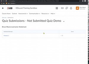 D2L for Students Quizzes