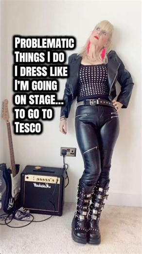 Problematic things I do, I dress like I’m going on stage… to go to Tesco #alternativefashion