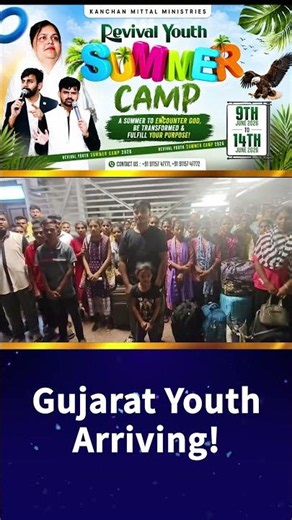 GUJARAT YOUTH ARRIVING #kanchanmittalministries #gujarat #youth