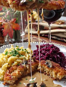 Wer liebt klassische deutsche Küche? 😍 Unser Jaeger Schnitzel ist ein absoluter Genuss! Zartes, paniertes Schweinefleisch, übergossen mit einer cremigen Pilzrahmsoße, dazu perfekte Nudeln und Rotkohl. Ein echtes Festmahl! 😋 Die Anleitung für dieses herzhafte Gericht findet ihr im ersten Kommentar 👇 Wer würde jetzt auch gerne eine Portion davon haben? #JaegerSchnitzel #DeutscheKüche #Hausmannskost #LeckerEssen #Rezept | Hausgemacht & Herzhaft