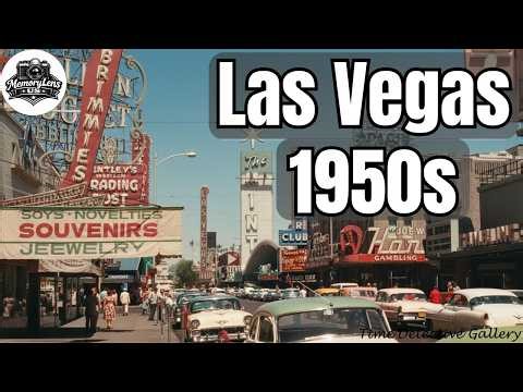 The Hidden Truth of Las Vegas 1950s Behind Neon Lights | Reconstructed Photos