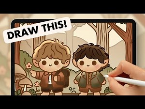 How to Draw Hobbits Kawaii Style | Hobbit Day Drawing Tutorial for Beginners