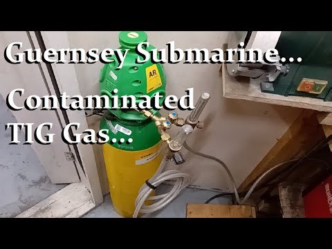 TIG welding with contaminated gas. It happened to me. Replaced and Fixed...