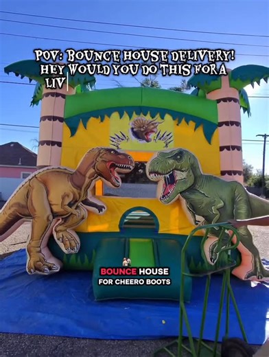 Luis Godoy • Alien City Party Rentals! on Instagram: "Do this full time or on the side!?#newmexico #business #bouncehouse #roswell #partyrentals #explorepages #funfunny #meta #pov #jollyjump #businessideas #dino #cool #reels#delivery #setupinspiration #money"