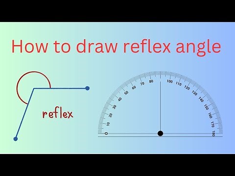 How to draw reflex angle by using protector ||