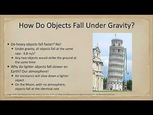 Misconceptions in Astronomy - Heavy Objects Fall Faster than Lighter Objects