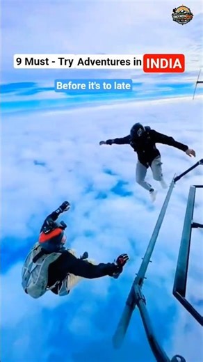 9 Best Adventure Activities in India ⛷️🇮🇳 l Must Try Adventures 2026 l #shorts