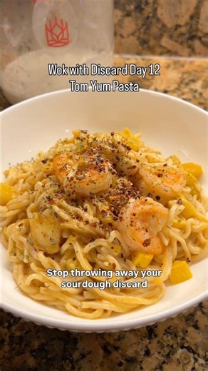 Sourdough Tom Yum Pasta— Wok with Discard Day 12