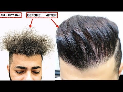 CURLY TO STRAIGHT HAIR PERMANENT★ KERATIN TREATMENT★NATURAL HAIR ★ NO ❌ Frizzy Hair, MEN'S HAIRSTYLE