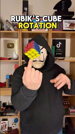 RUBIK’S CUBE SPINNING MAGIC TRICK 🪄 #magic #tricks #foryou #rubikscube