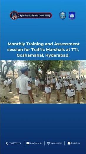 HCSC Traffic Marshal Training | Strengthening Road Safety in Hyderabad 🚦