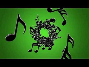 Realistic Music Notes Green Screen Effect for Professional Video Edits