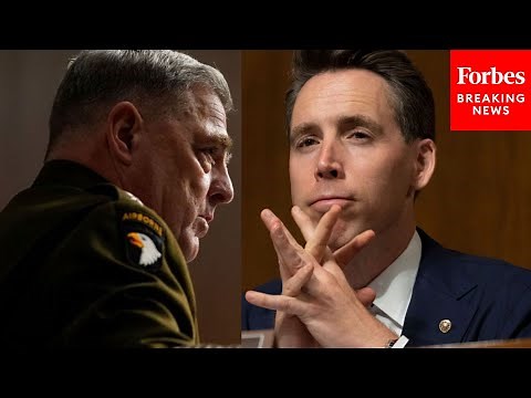 'Were You Maybe A Little Distracted?': Josh Hawley Grills Mark Milley About His Book Interviews