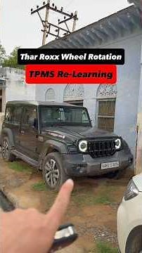 Tyre Rotation in Thar Roxx is different | How to do Manual Re-Learning of TPMS in Thar Roxx.