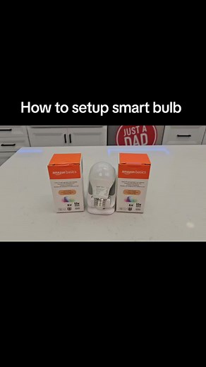 how to setup Amazon Basics Smart color changing light bulb #amazonbasics #amazonfinds #smartbulb #justadadvideos #lightbulb