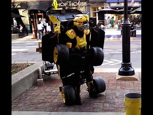 The Human Transformer: ‘Bumblebee’ street performer is transformable and motorized (video)