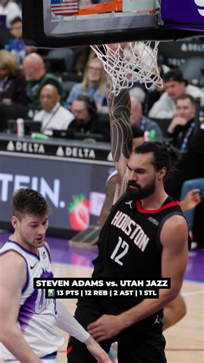 91K views · 1.5K reactions | BIG impact in 17 minutes off the bench from Steven Adams  13 PTS | 12 REB | 2 AST | 1 STL | Houston Rockets | Facebook