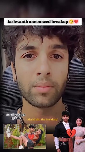 jashkriti❣️✨ on Instagram: "💔💔@jashwanth_bopanna Announced broke up with @akritinegi_official #jaskriti #breakup #sad #trendingreels #reels #trend #end #💔 #😭🥺🥀𝙼ø💔øđ🥀🥺😭off😭🥰🥺🥀"