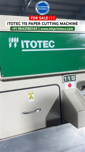 115 ITOTEC FC - PROGRAM PAPER CUTTING MACHINE | BOARD CUTTING MACHINE | MK PRINTECS MACHINERY
