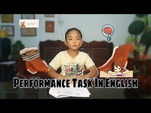 Performance task in English | Grade 2 pupil