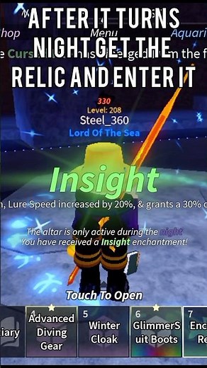 How To Enchant Your Rod In Fisch#roblox #fisch