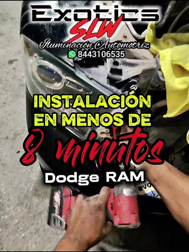 Instalación de luces LED en RAM en menos de 8 minutos