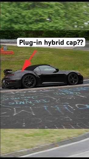 2025 Porsche 911 ‘992.2’ Turbo Cabriolet spotted, hybrid power #porsche #nurburgring #911turbo