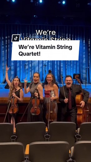 We’re Vitamin String Quartet, of course we participated in this trend! #ofcoursetrend #stringquartet #vitaminstringquartet #bridgerton