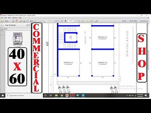 40'X60' COMMERTIAL SHOP PLAN