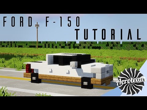 Ford F-150 Pickup Truck Tutorial (+ F-250 & F-350) [1.5:1 Scale] | Minecraft