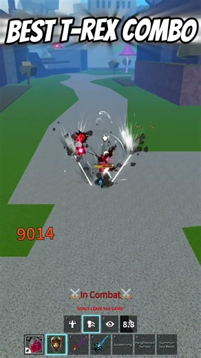 🔥 Most Broken T-Rex Combo ☠️ #roblox #bloxfruits #bloxfruitscombo #bloxfruitspvp #robloxpvp