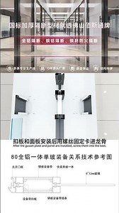 80mm All-Aluminum Single Glass Partition Installation | Modern Office Interiors #aluminumpartition