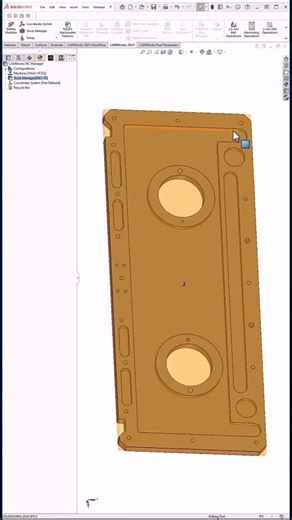 Practical Machinist on Instagram: "@camworksusa Automatic Feature Recognition! After @marvelmachining set some basic parameters — stock, WCS and material — the rest was just 3 clicks away: 1️⃣ Extract Machinable Features 2️⃣ Generate Operation Plan 3️⃣ Generate Toolpath Tool selection, feeds and speeds are all automatically driven by your TechDB and material choice. That’s full automation with full user control! ... #practicalmachinist #machinist #instamachinist #machineshop #machineshoplife #ma