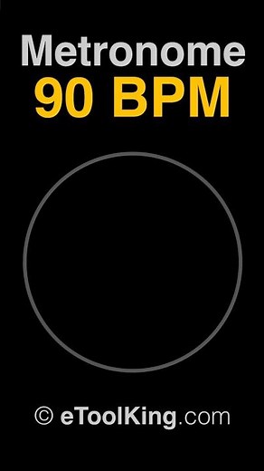 90 BPM Metronome | visual | voice | accent | music | jogging | running | 4k | new