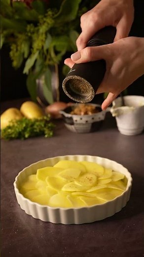 Gorgonzola Potato Gratin with Chanterelle Mushrooms Recipe