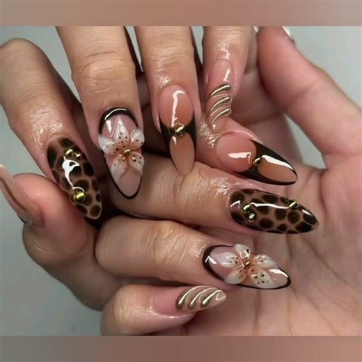 Ideas Uñas Color Cafe Con Estilo Delicado Elegante!(VIDEO COMPLETO EN MI CANAL)