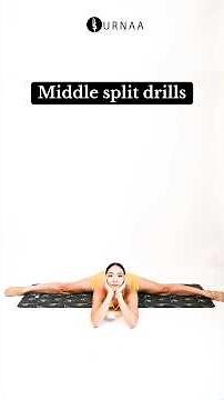 Middle split drill 💕2-3 sets of 5-10 reps #contortion #flexibility #split #tutorial