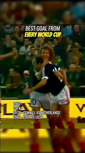BEST GOAL From Every World Cup (1970–1982) ⚽🔥